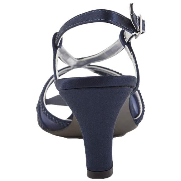 David Tate Women's Refined Embellished Illusion Evening Sandals Heels SZ 6.5 WW - Picture 2 of 8